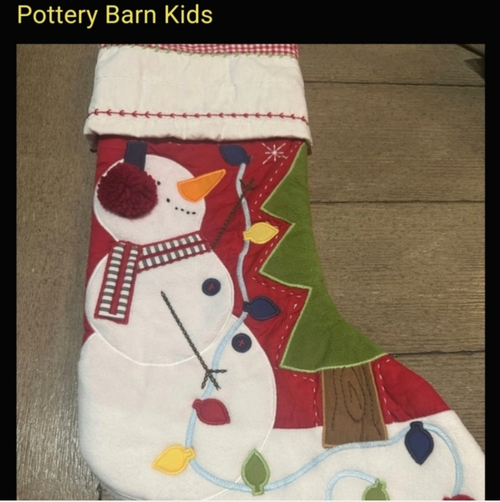 NEW Pottery Barn Christmas Stocking 20"x11" NOT MONOGRAMMED